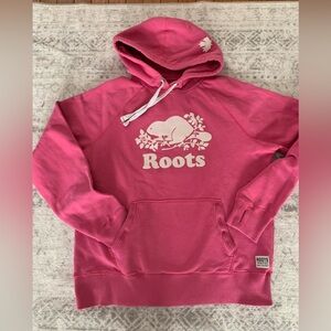 Roots pink Hoodie with Beaver Emblem
